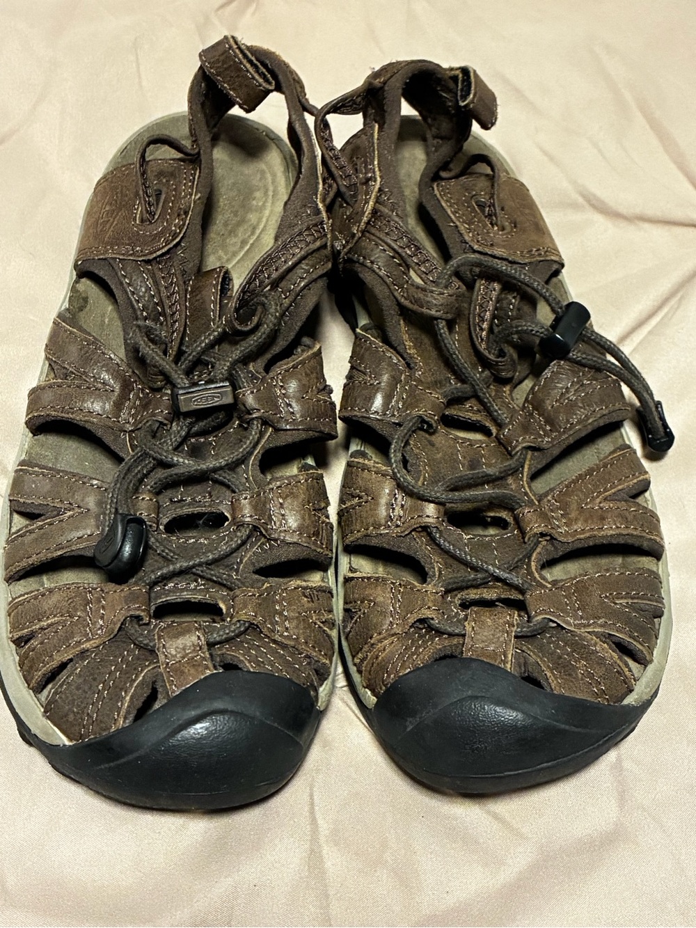Women’s Keen Brown Closed-Toe Leather Sandals